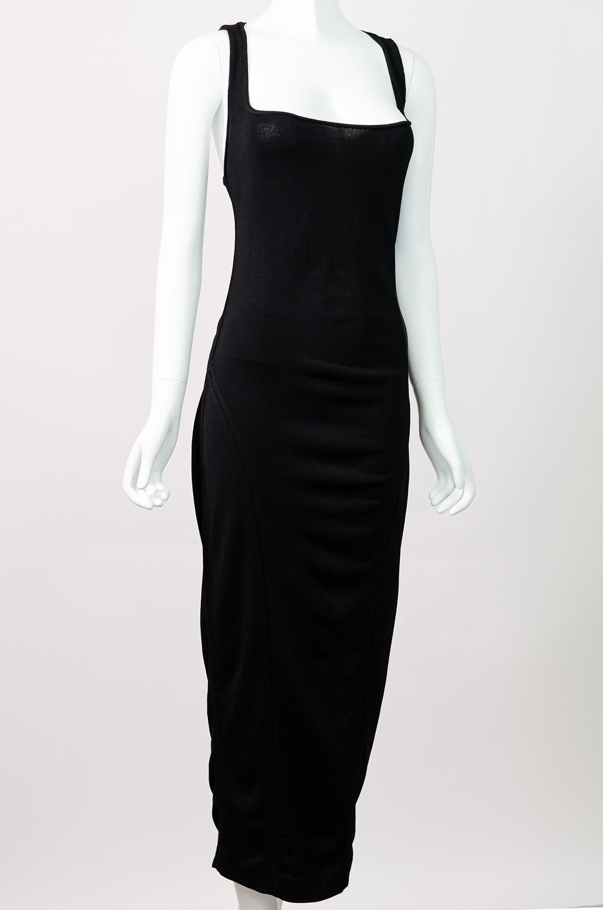AZZEDINE ALAÏA S/S 1988 Runway Knit Maxi Dress M For Sale 2