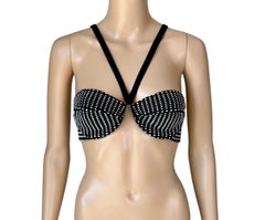 Azzedine Alaia S/S 1990 Runway Vintage Bra Bralette Bustier Crop Top