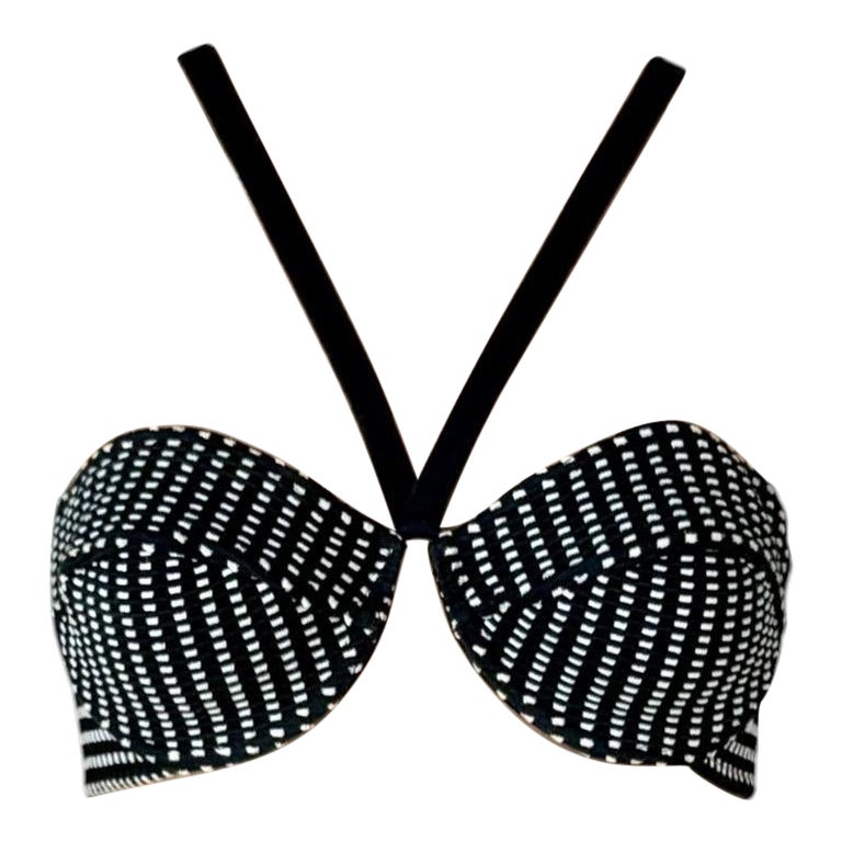 Azzedine Alaia S/S 1990 Runway Vintage Bra Bralette Bustier Crop Top