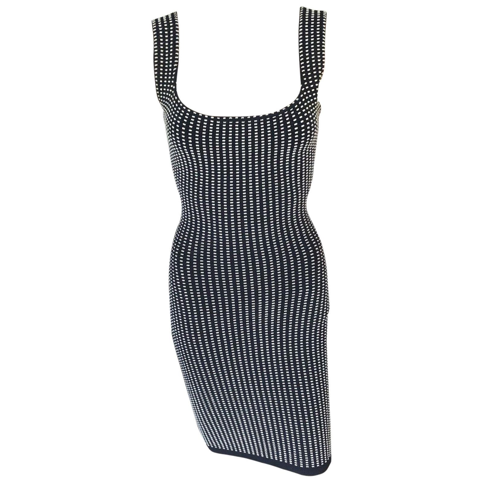 Azzedine Alaia S/S 1990 Runway Vintage Fitted Dress 
