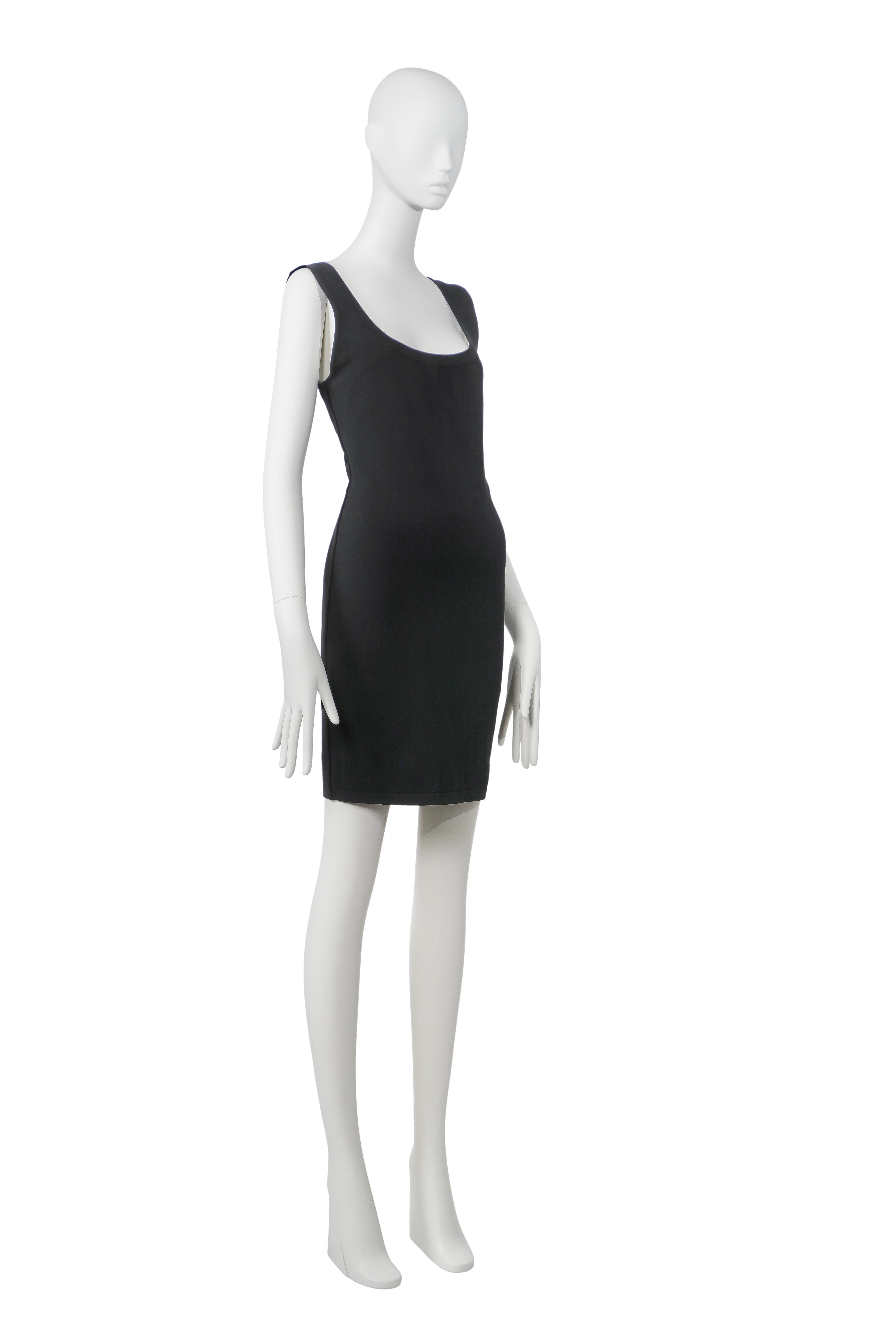 Izzedine Alaïa S/S 1991 The Supermodel Bodycon Runway Dress L Excellent état - En vente à Berlin, BE