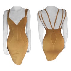 Azzedine Alaia S/S 1990 Vintage Fitted Bodycon Dress
