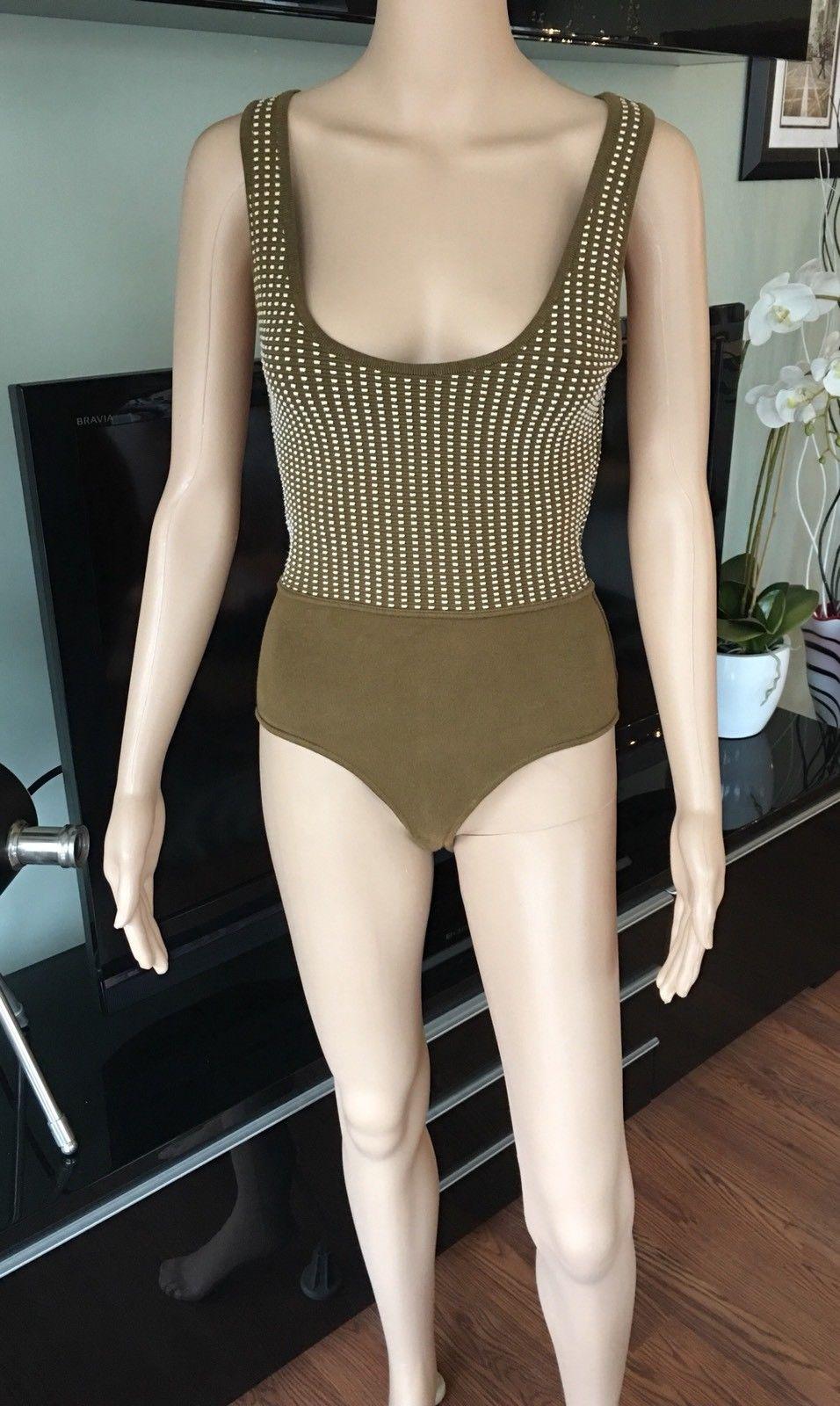 Circa 1990's Azzedine Alaia 3 Piece set consisting of bustier top, bodysuit and leggings. Please note Leggings/Shorts and Bustier/Corset Top are size XS and Bodysuit is size S. Excellent Condition. Fabric 85% cotton, 15% spandex.