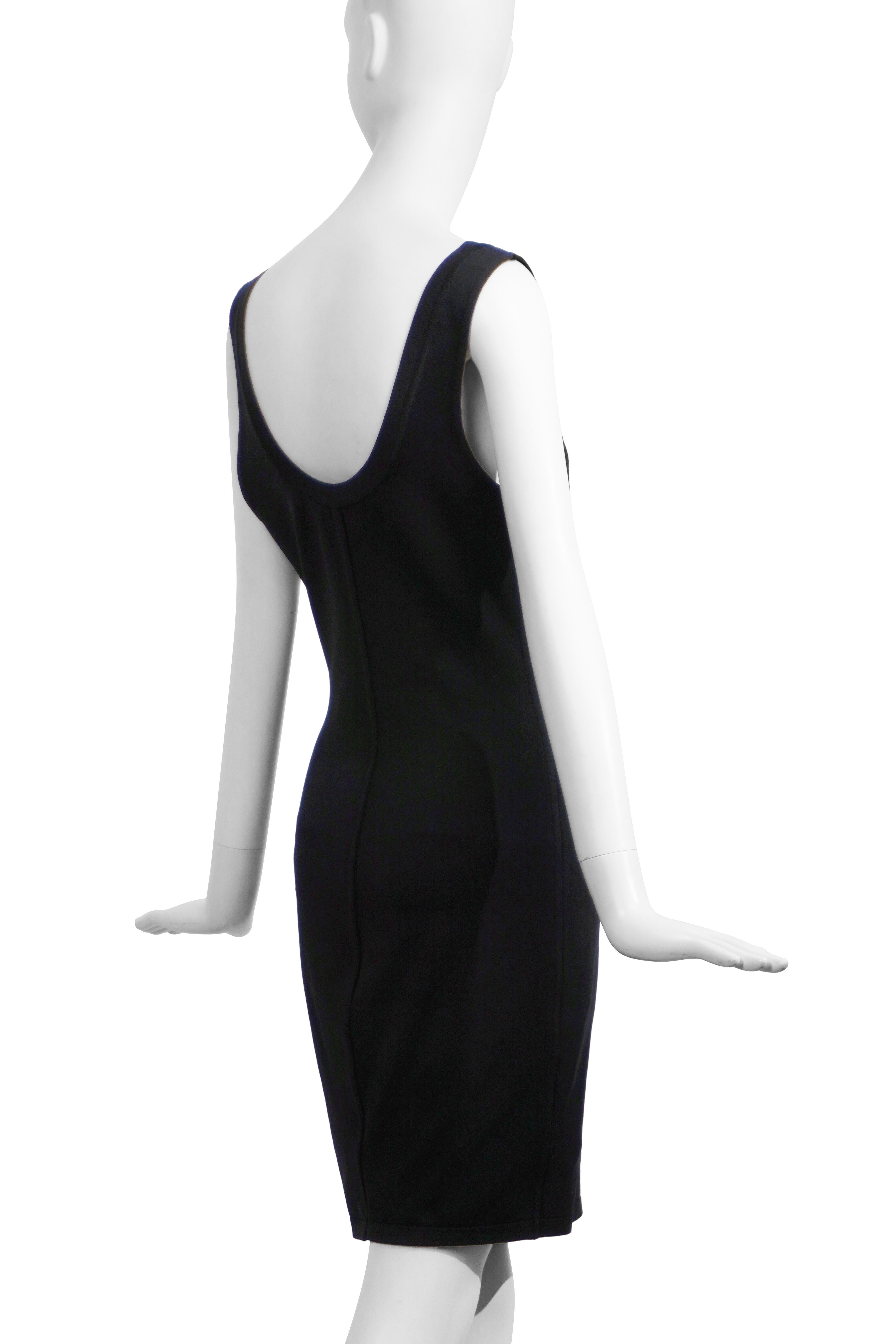 AZZEDINE ALAÏA S/S 1991 La Supermodelo Bodycon Vestido de Pasarela L en venta 2