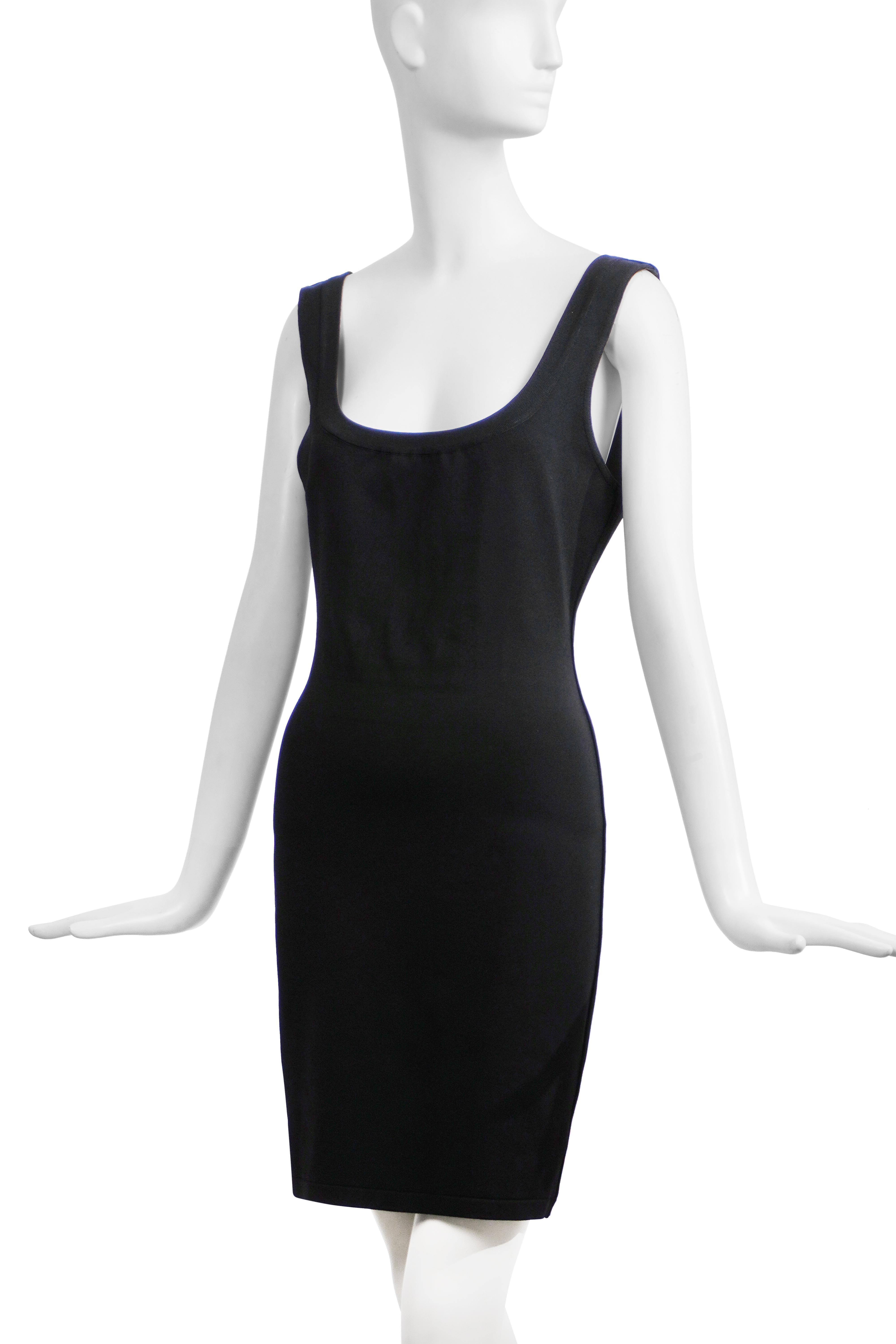 AZZEDINE ALAÏA S/S 1991 La Supermodelo Bodycon Vestido de Pasarela L en venta 4