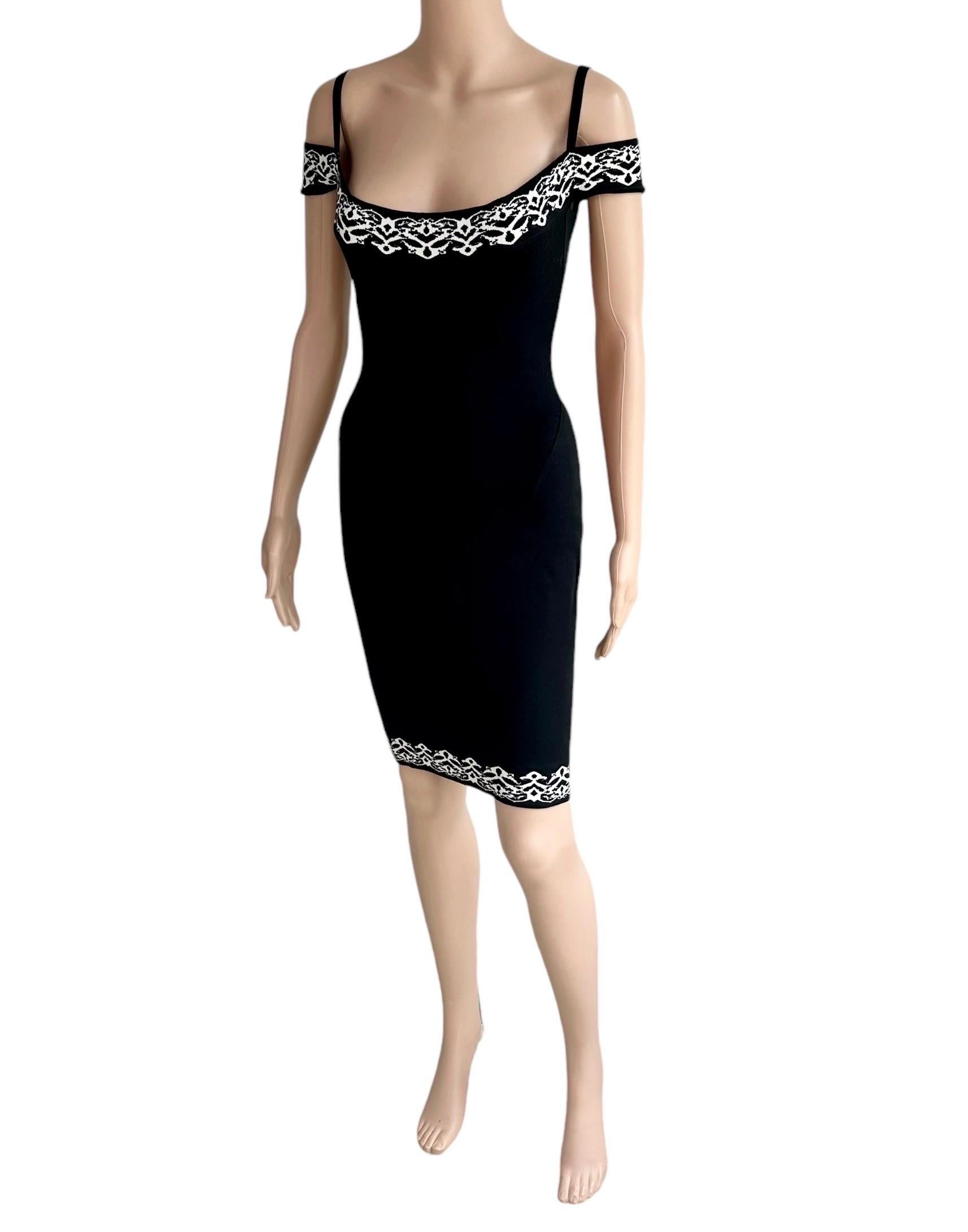 Azzedine Alaia - Passerella P/E 1992 - Mini Abito Bodycon con Spalle Fredde in vendita 6