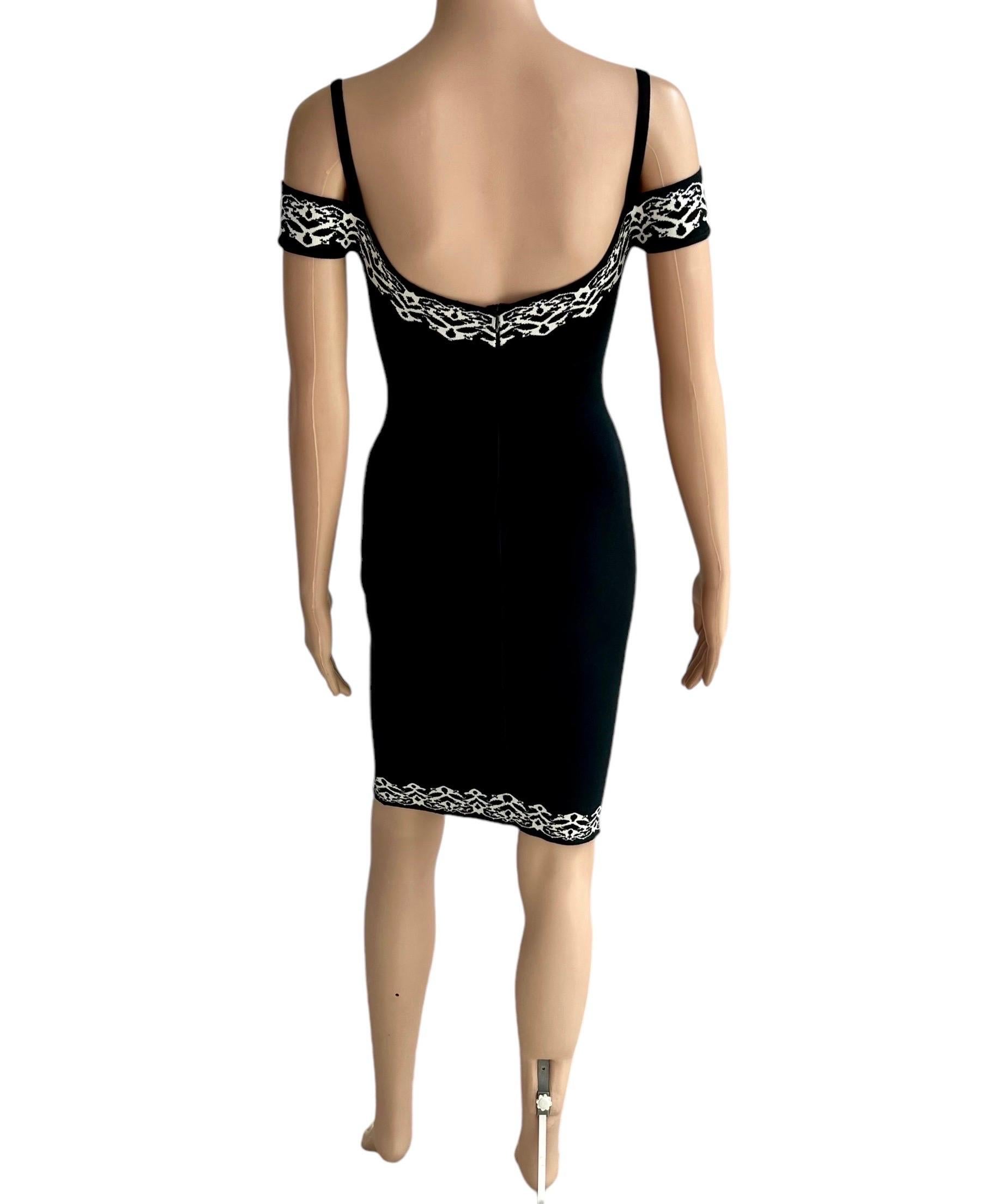 Azzedine Alaia - Passerella P/E 1992 - Mini Abito Bodycon con Spalle Fredde in vendita 11