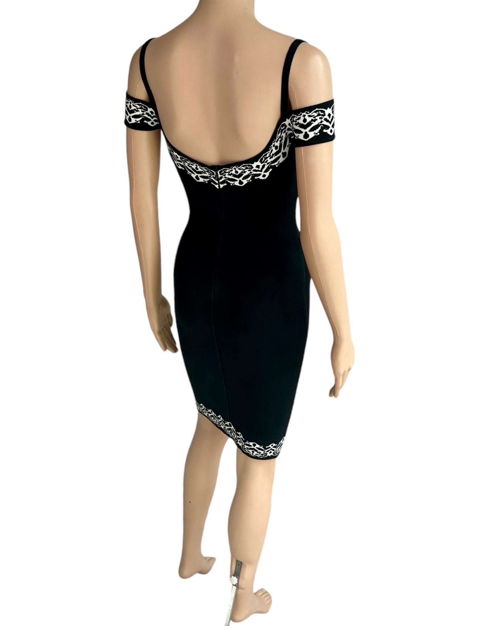 Azzedine Alaia - Passerella P/E 1992 - Mini Abito Bodycon con Spalle Fredde in vendita 12