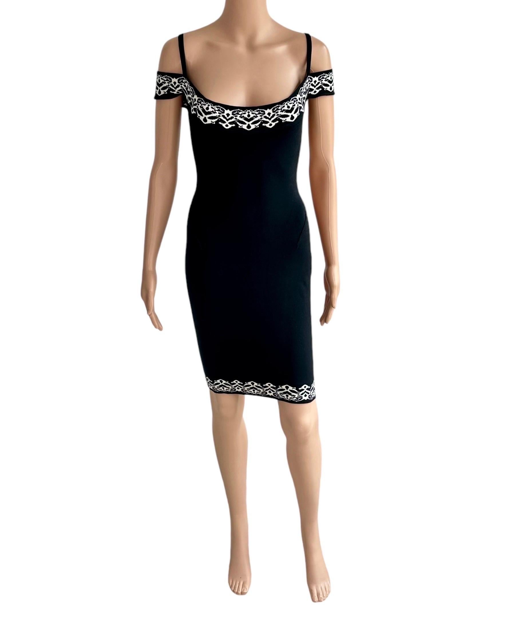 Azzedine Alaia - Passerella P/E 1992 - Mini Abito Bodycon con Spalle Fredde in vendita 4