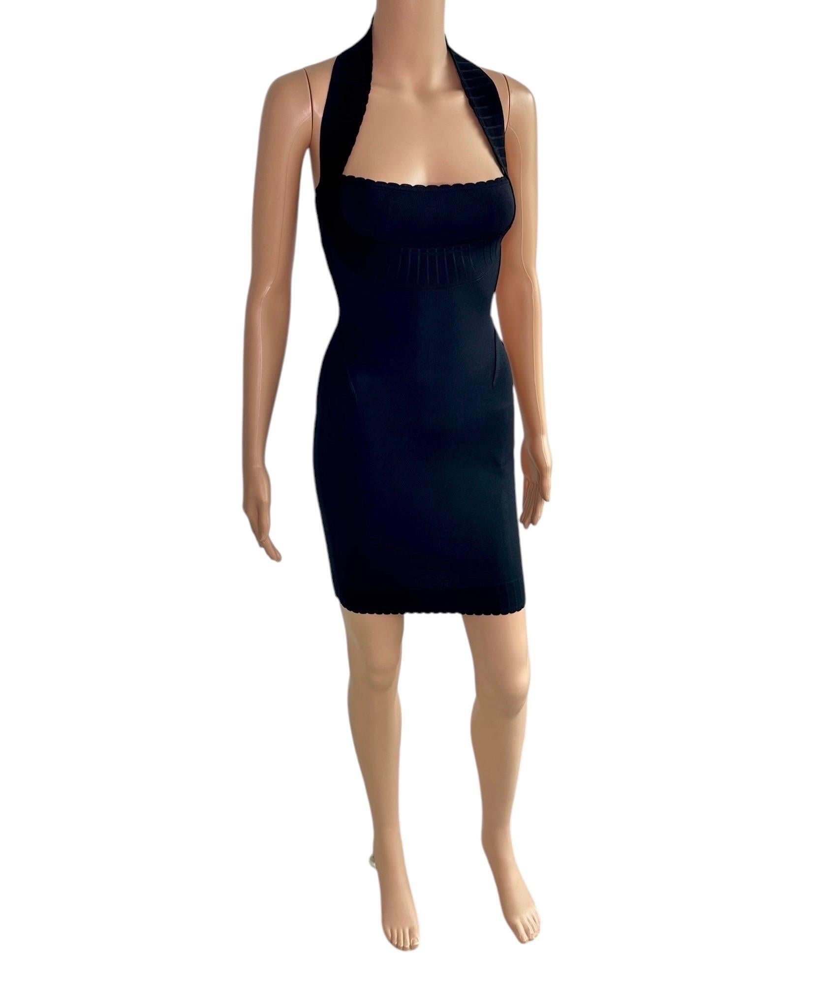 Azzedine Alaia S/S 1992 Unworn Bustier Open Back Dress and Bolero 2 Piece Set 11