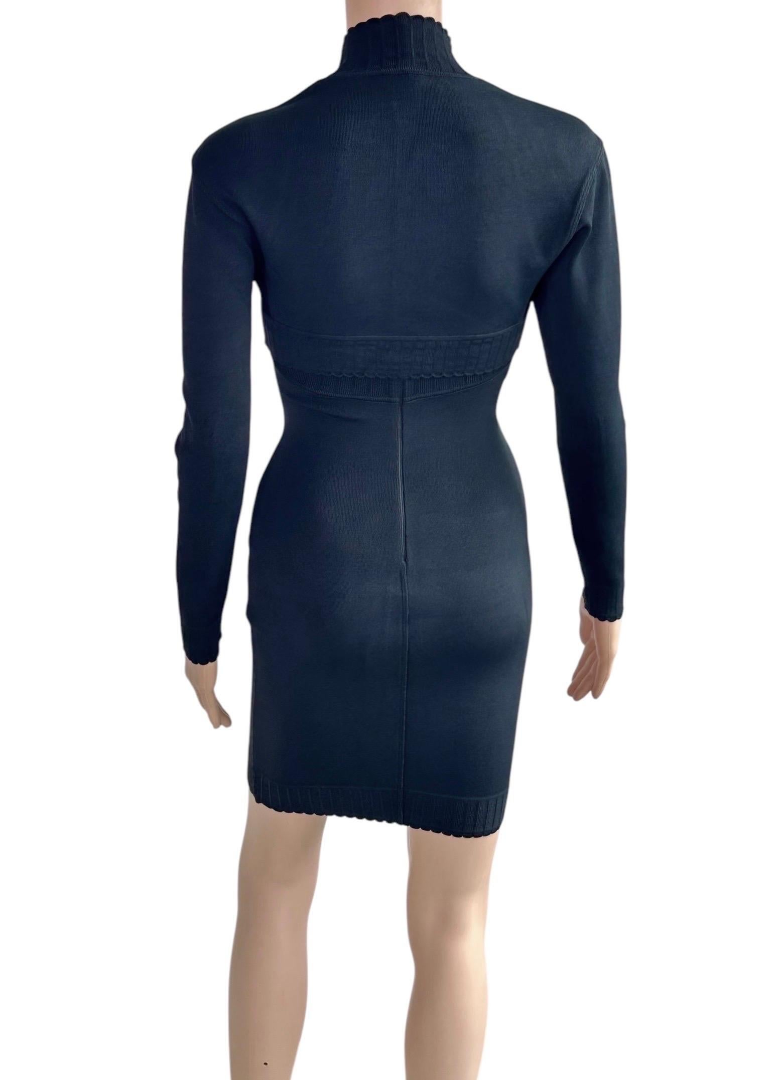 Azzedine Alaia S/S 1992 Unworn Bustier Open Back Dress and Bolero 2 Piece Set In New Condition In Naples, FL