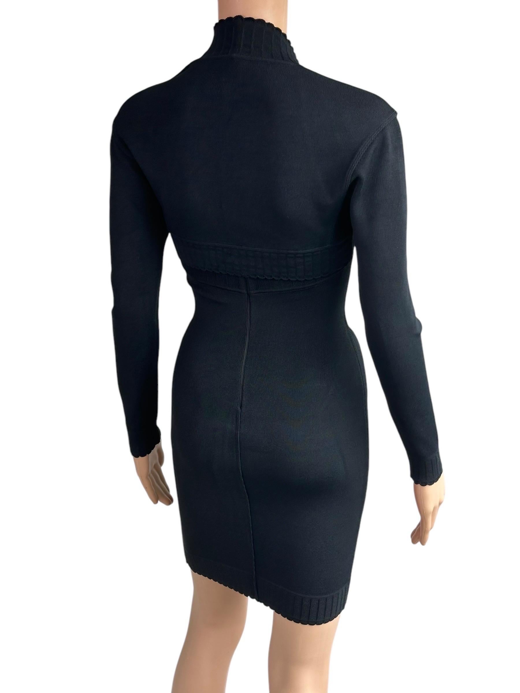 Azzedine Alaia S/S 1992 Unworn Bustier Open Back Dress and Bolero 2 Piece Set 3