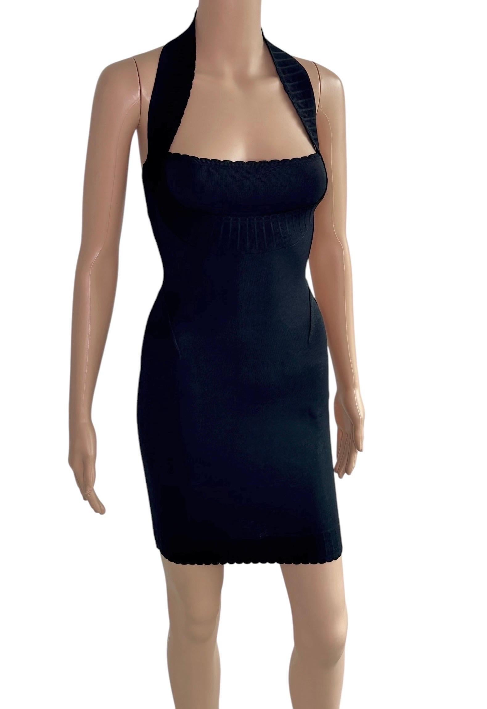 Azzedine Alaia S/S 1992 Unworn Bustier Open Back Dress and Bolero 2 Piece Set 4