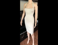 Azzedine Alaia S/S 1992 Vintage Bustier Open Back Dress