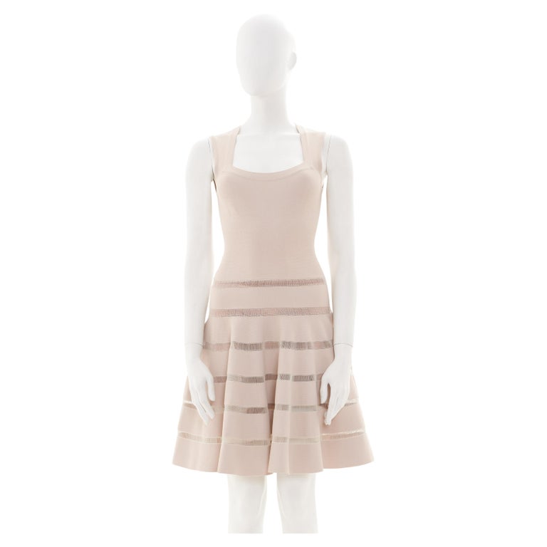 Azzedine Alaa S/S 2010 Pink Sleeveless Midi Cocktail Dress For Sale at 1stDibs Azzedine Alaa S/S 2010 Pink Sleeveless Midi Cocktail Dress For Sale at 1stDibs