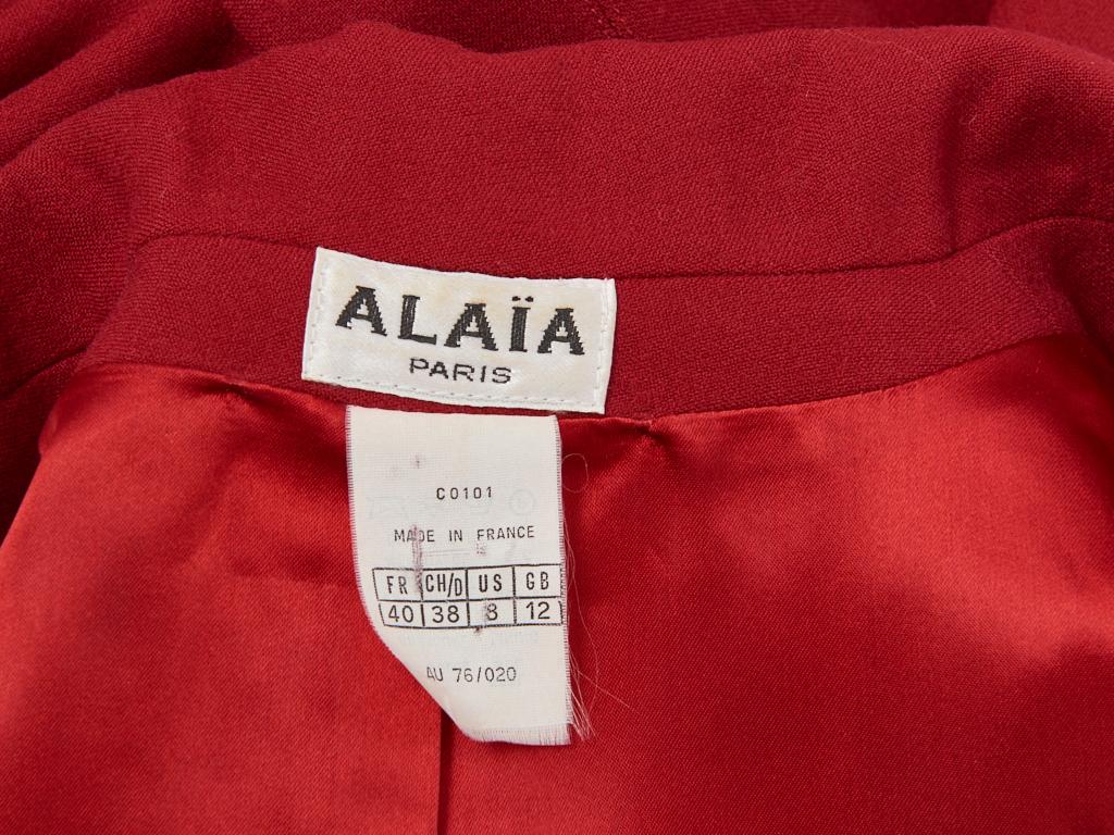 Azzedine Alaia Sculpted Jacket In Good Condition In New York, NY