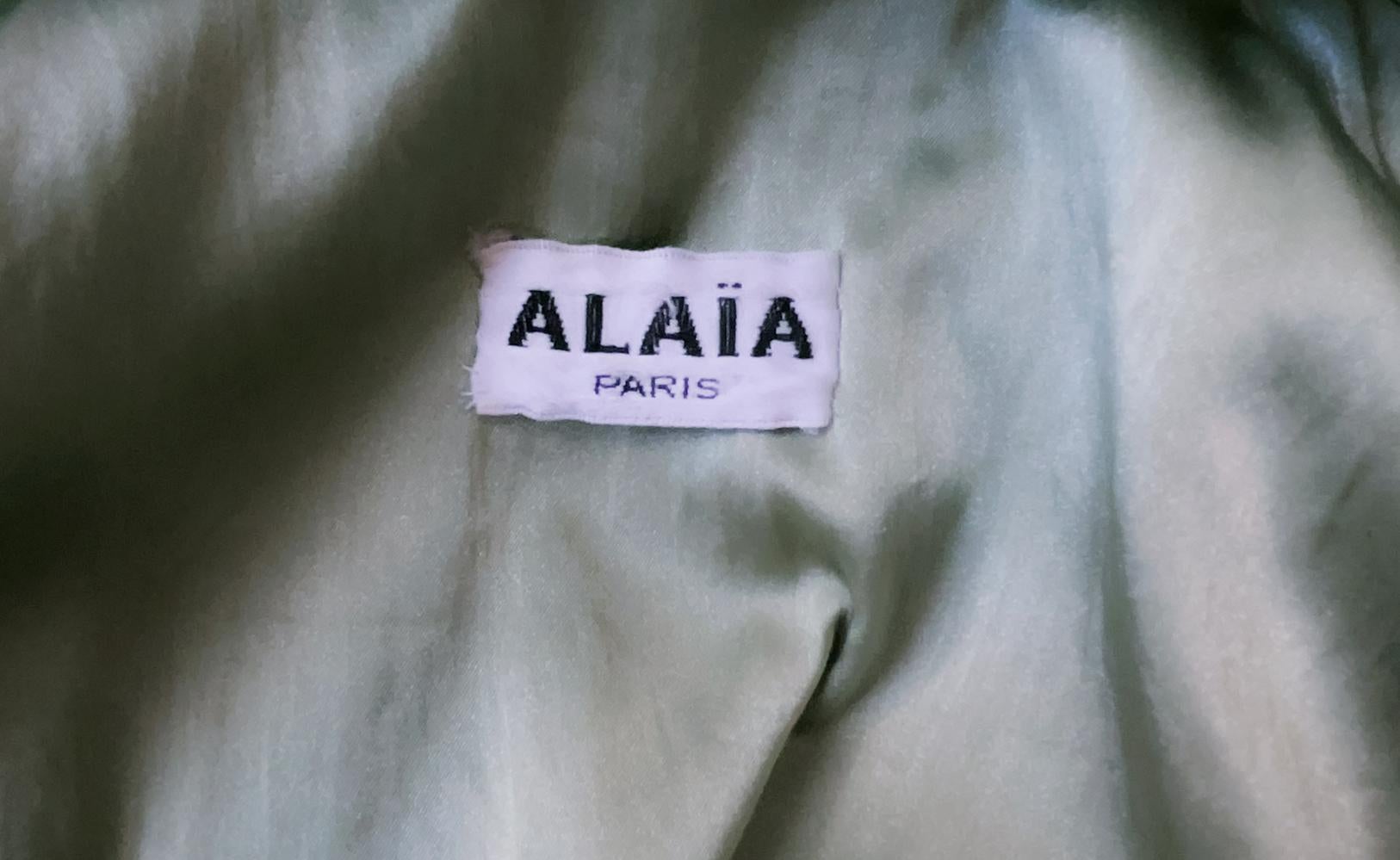 Azzedine Alaia Silk Trench Coat 1986 For Sale 4