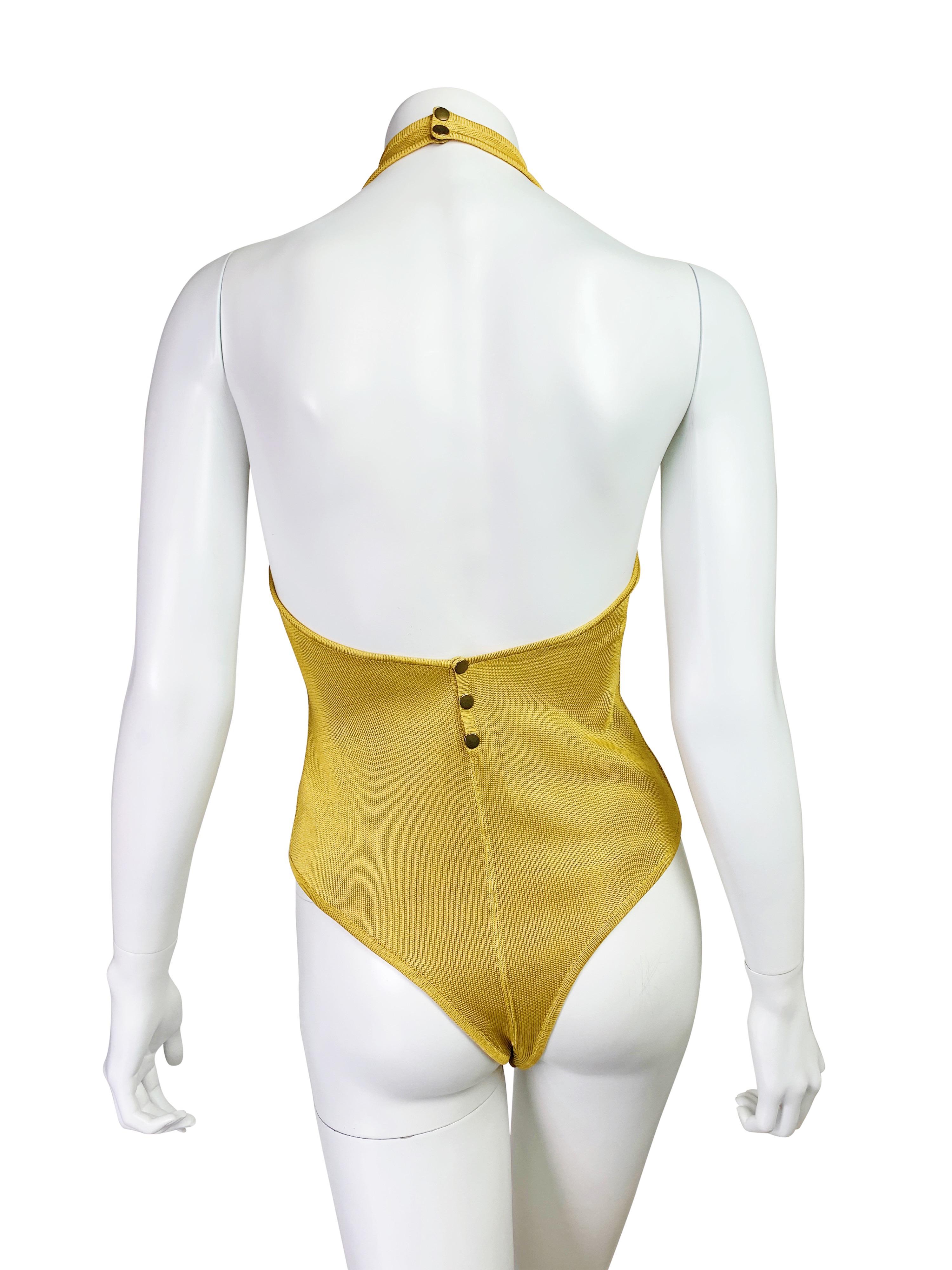 Women's Azzedine Alaïa Spring 1986 Bandage Skirt and Bodysuit set For Sale