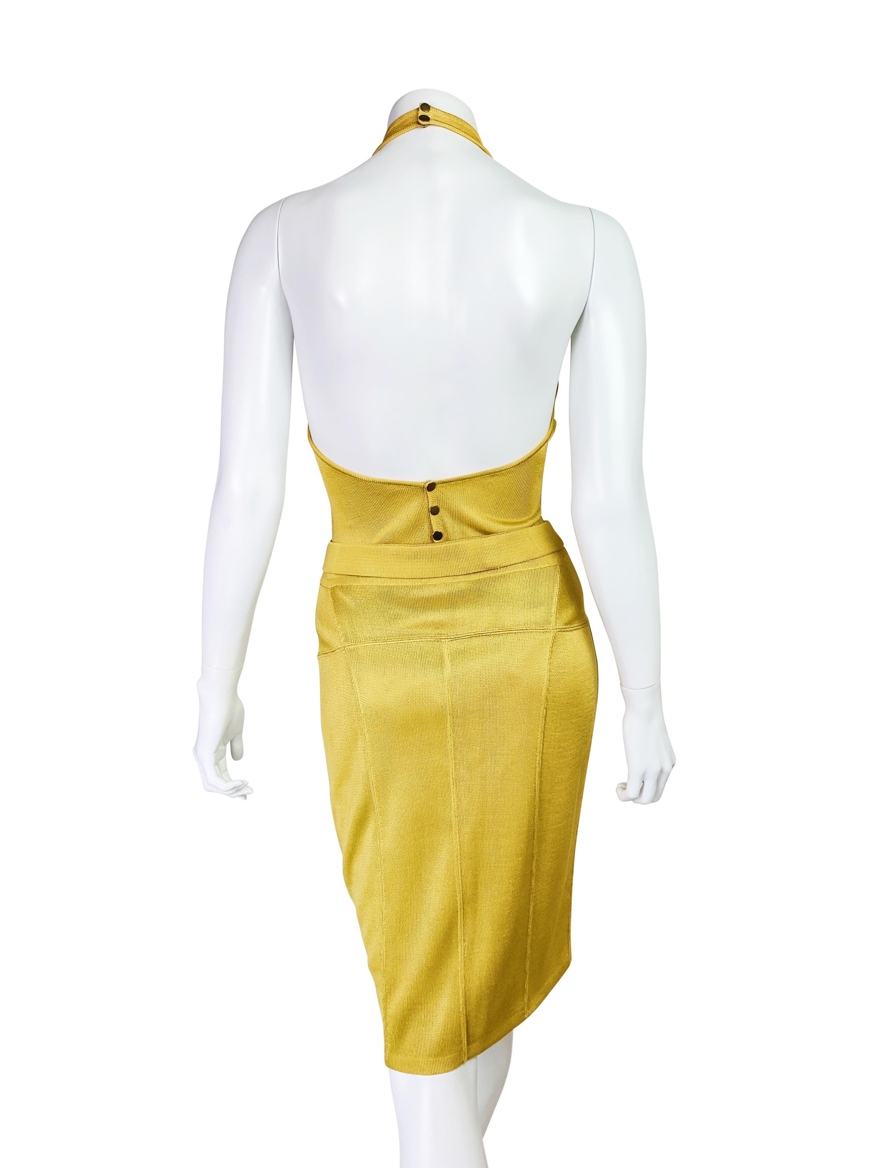 Azzedine Alaïa Spring 1986 Bandage Skirt and Bodysuit set For Sale 2