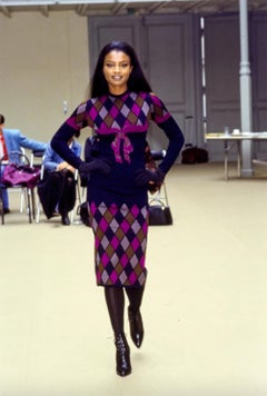 Azzedine Alaïa Fall Winter 1992 Rare Collectors Runway Ribbon Dress