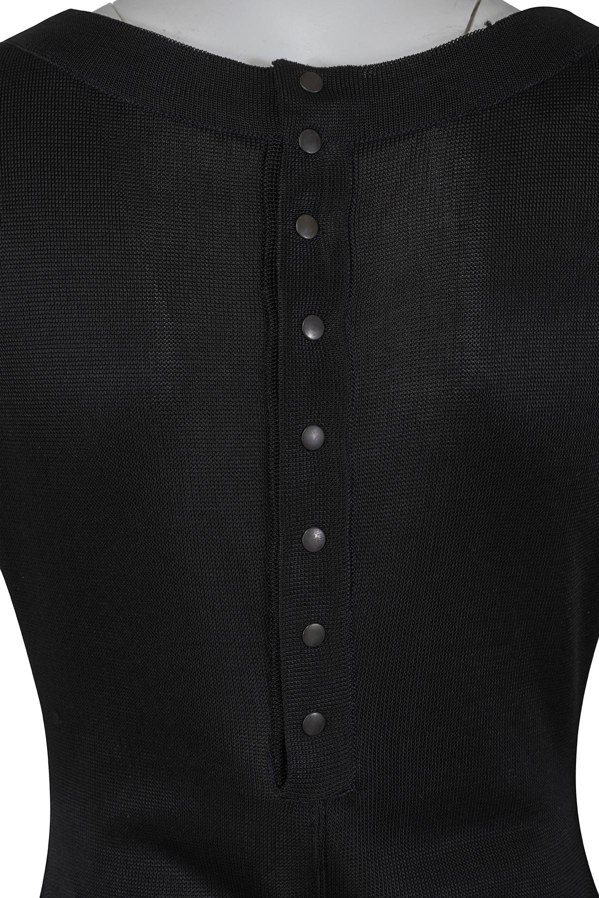 AZZEDINE ALAÏA SS 86 iconic and rare knitted minidress In Excellent Condition For Sale In Milano, MILANO