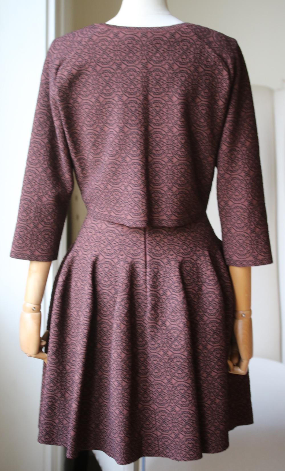 fit and flare dress with cardigan