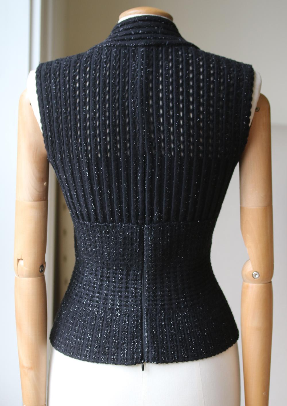 Azzedine Alaïa Stretch-Knit Peplum Top For Sale at 1stDibs | knitted ...