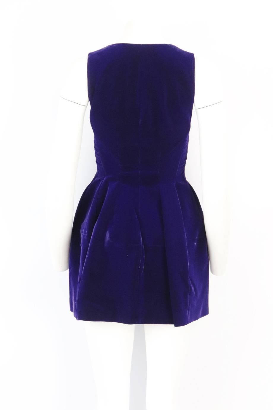 Azzedine Alaïa Velvet Mini Dress Fr 38 Uk 10 In Excellent Condition In London, GB