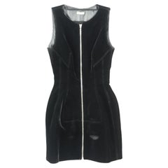 Azzedine Alaïa Velvet Mini Dress Fr 38 Uk 10