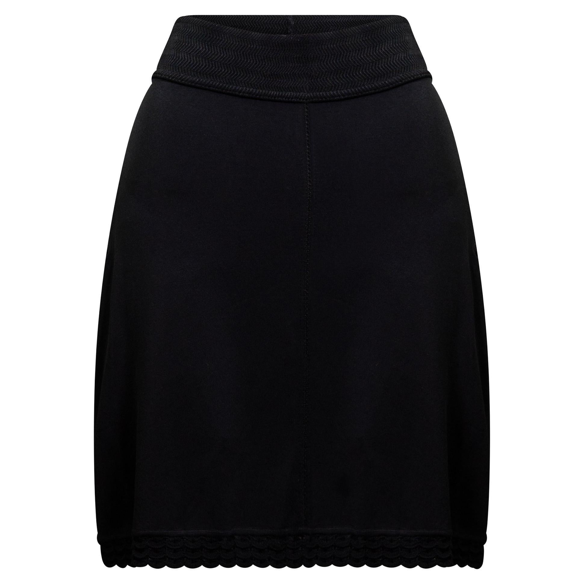 AZZEDINE ALAÏA Vintage 1990s Mini Skirt S For Sale