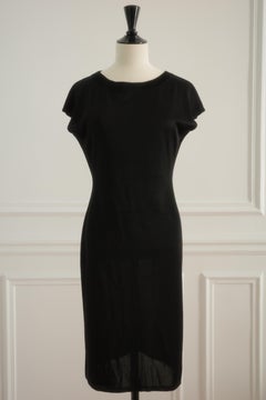 Azzedine Alaïa Vintage schwarzes Bodycon Kleid aus der Mitte der 1980er Jahre