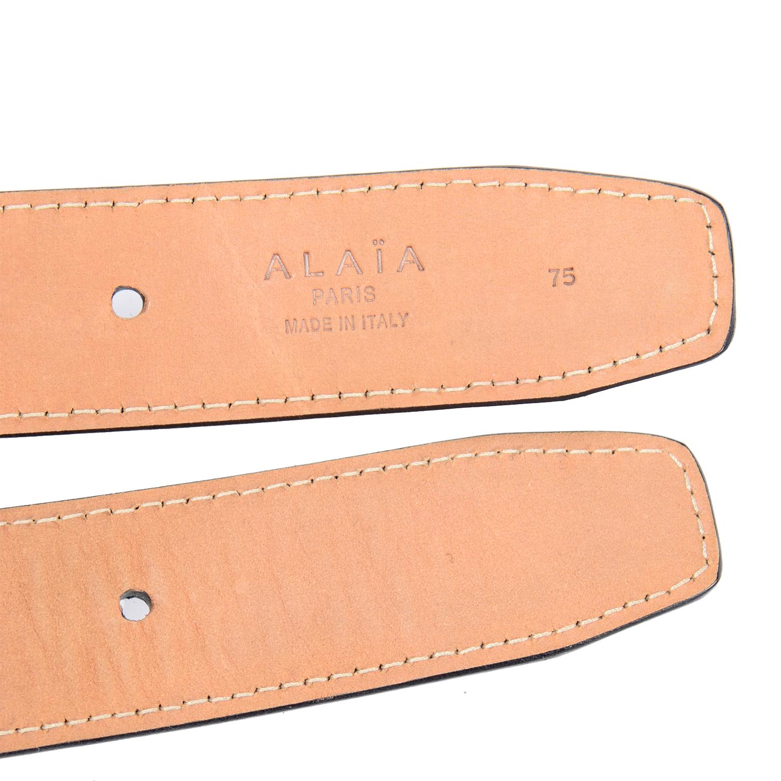 Azzedine Alaïa Vintage Black Suede Corset Style Wide Belt w Decorative Lacing 2