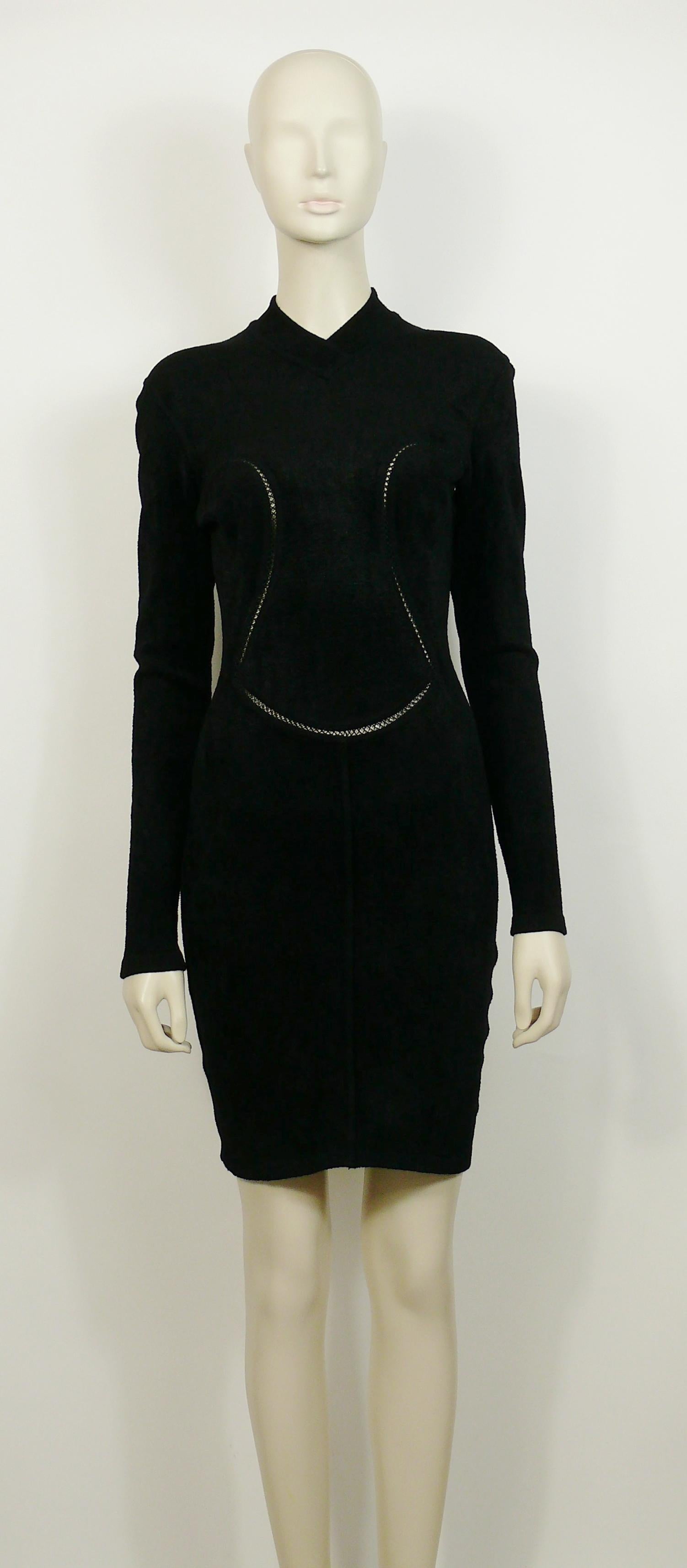 azzedine alaia black dress