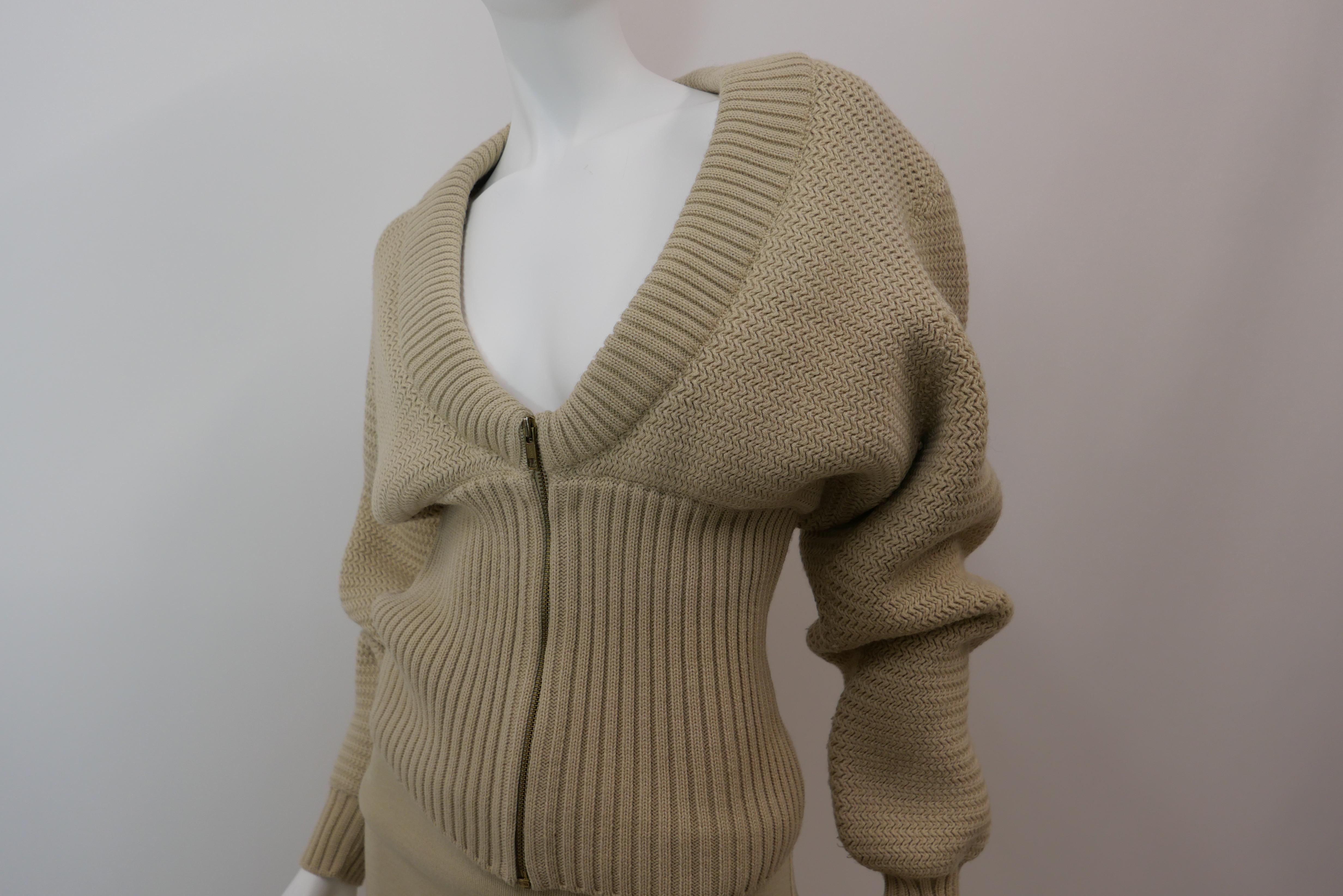 Azzedine Alaia Cárdigan Vintage A/W 1985 en venta 3