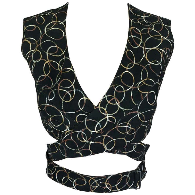 1991 AZZEDINE ALAIA leopard pony fur bustier