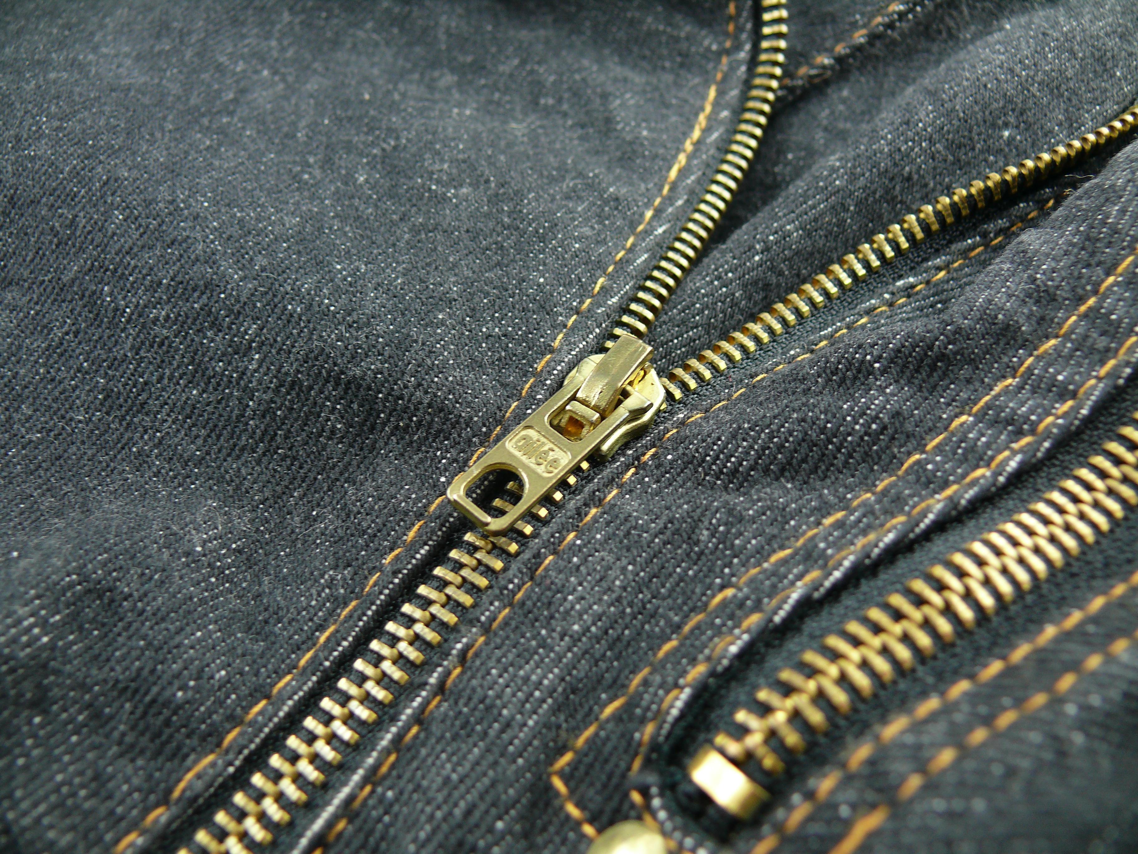 Azzedine Alaia Vintage Denim Zipper Jacket US Size 6 4
