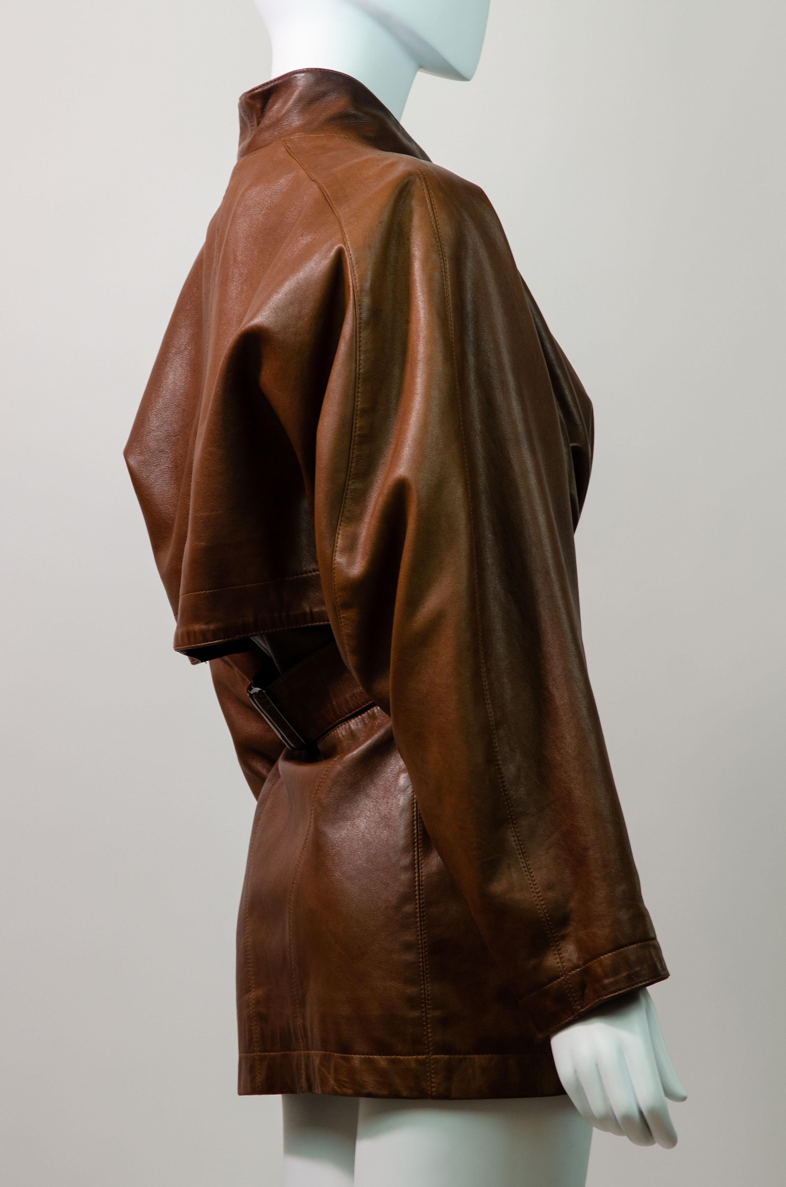 Azzedine Alaïa Vintage Early 1980s Leather Jacket As Seen On Grace Jones 1