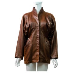 Azzedine Alaïa Vintage Early 1980s Leather Jacket As Seen On Grace Jones