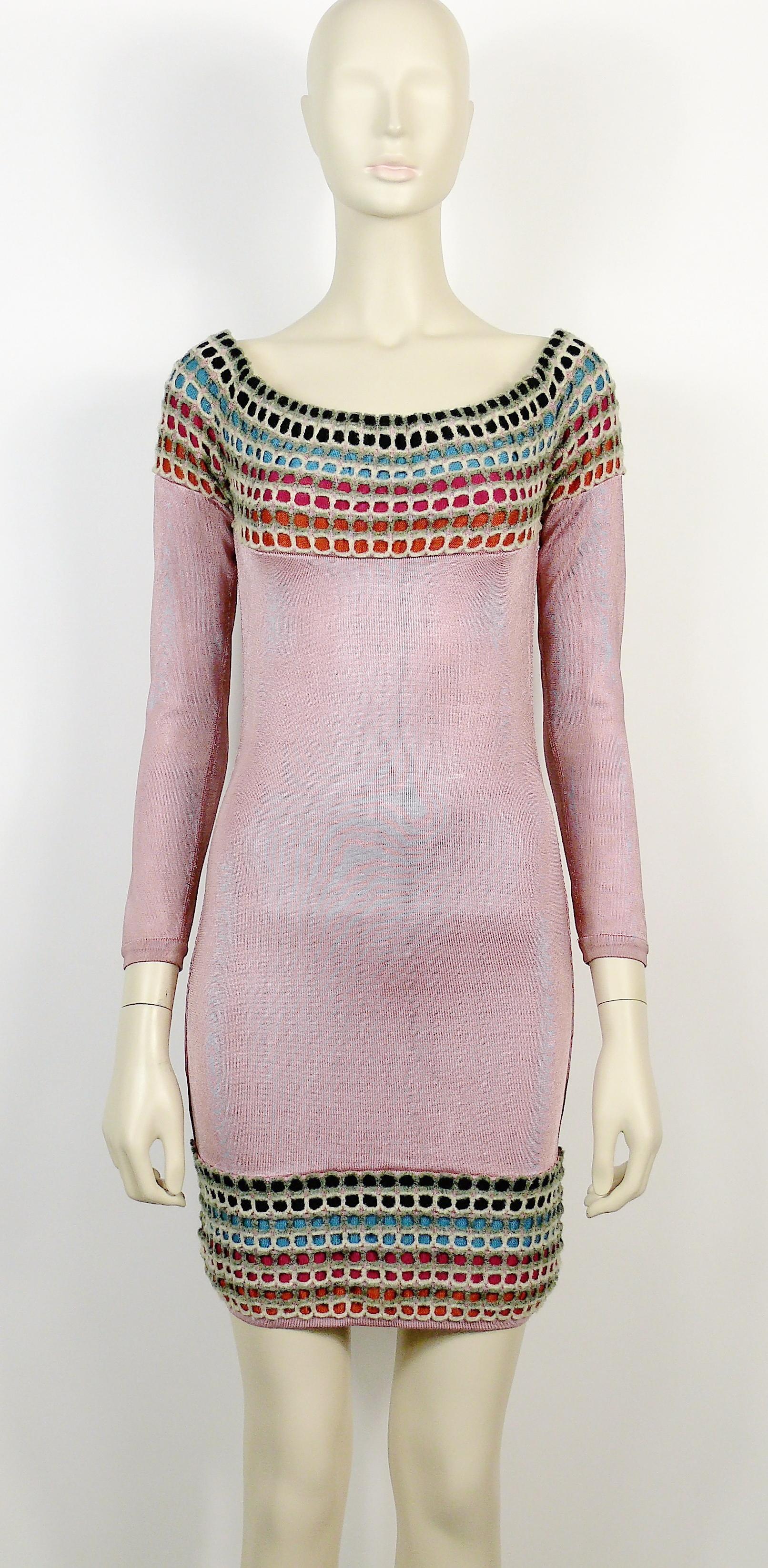 Gray Azzedine Alaia Vintage Knit Dress For Sale