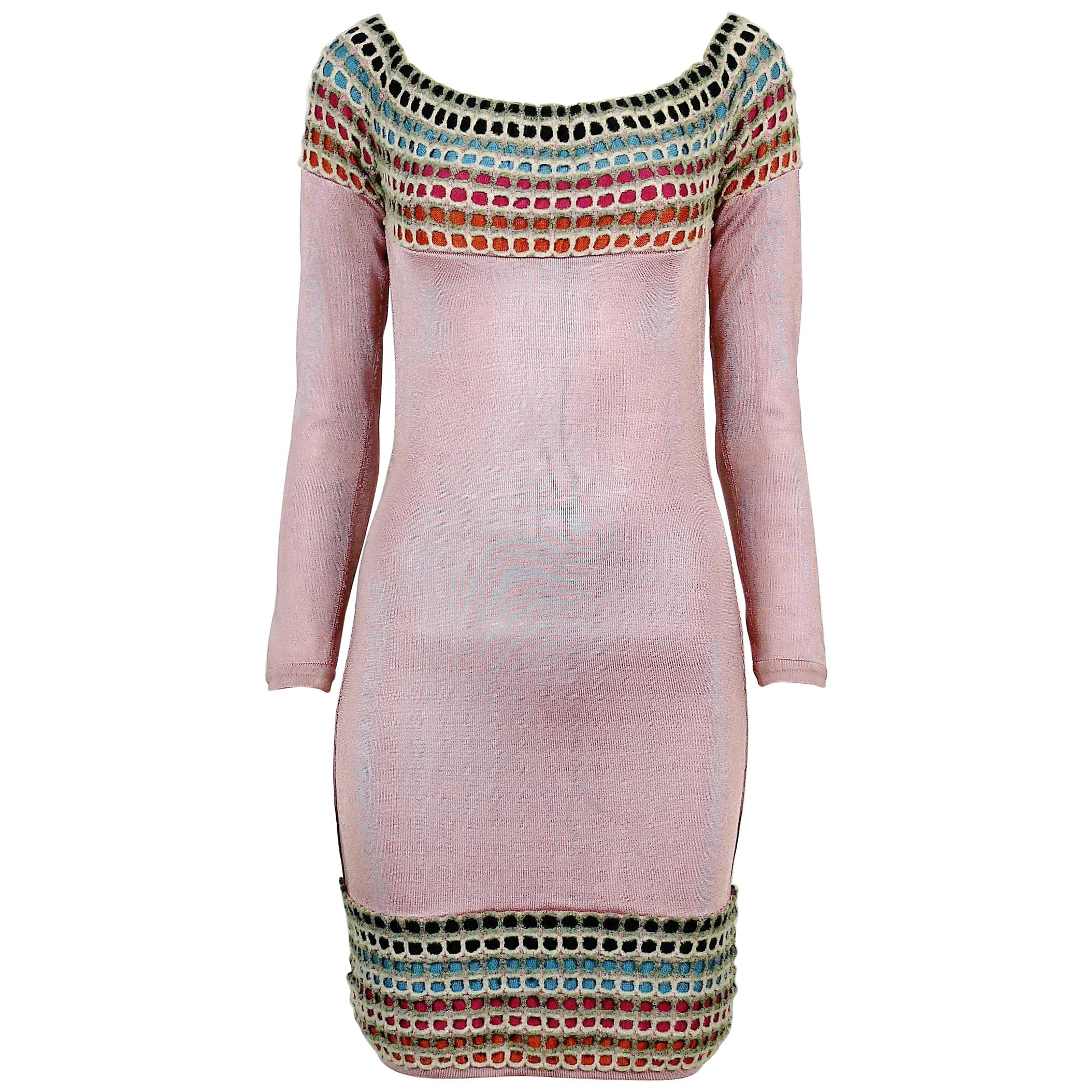 Azzedine Alaia Vintage Knit Dress For Sale