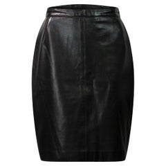 AZZEDINE ALAÏA Vintage Leather Mini Skirt