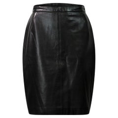 AZZEDINE ALAÏA Vintage-Leder-Minirock