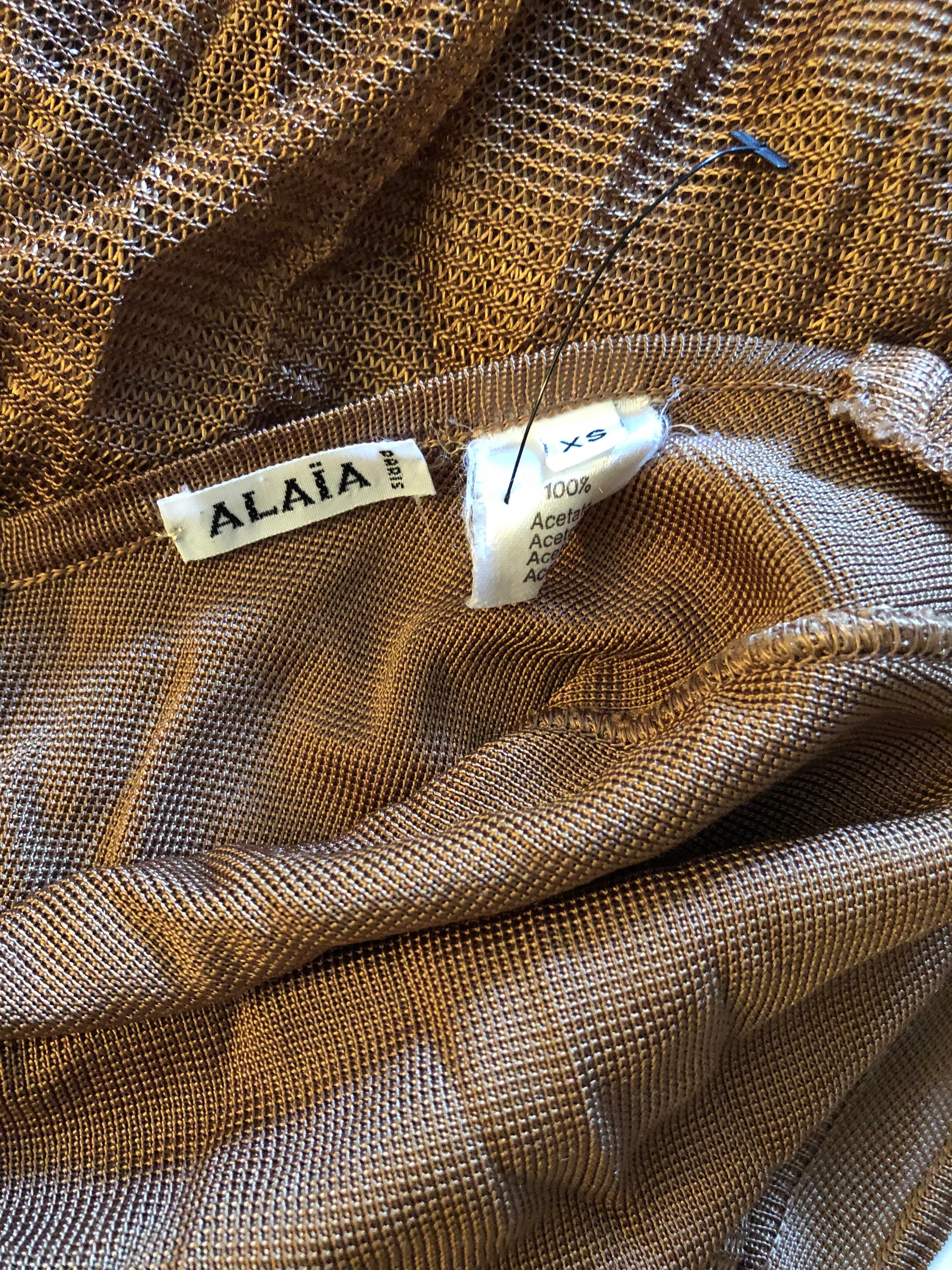 Azzedine Alaia - Robe vintage à dos ouvert Pour femmes en vente