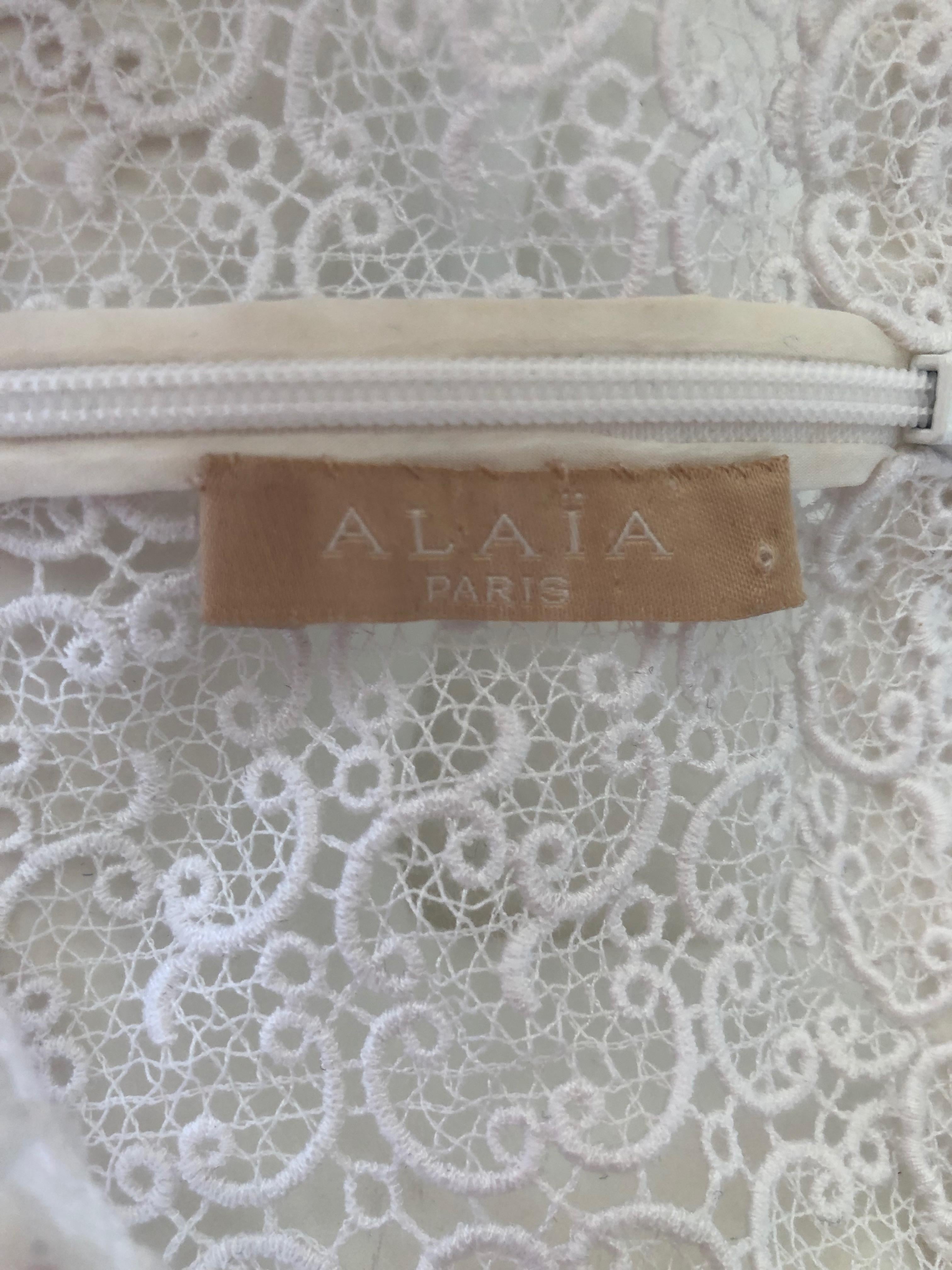 alaia lace dress