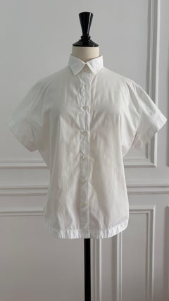 Azzedine Alaïa Vintage Spring/ Summer 1990s White Cotton Shirt