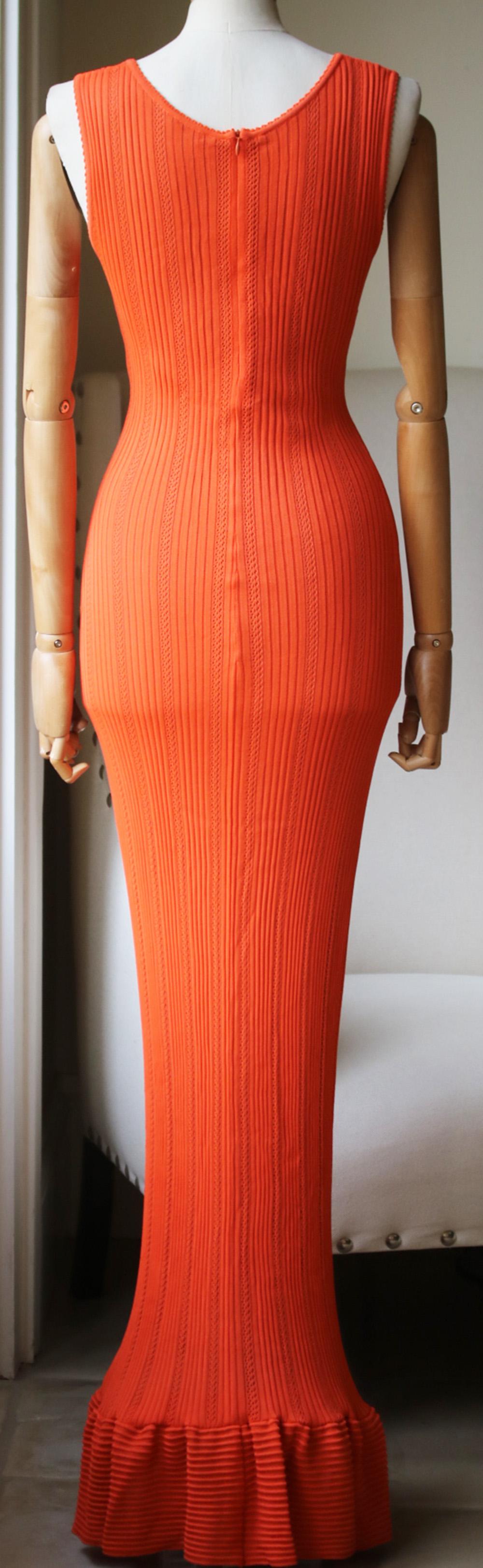 azzedine alaia red dress