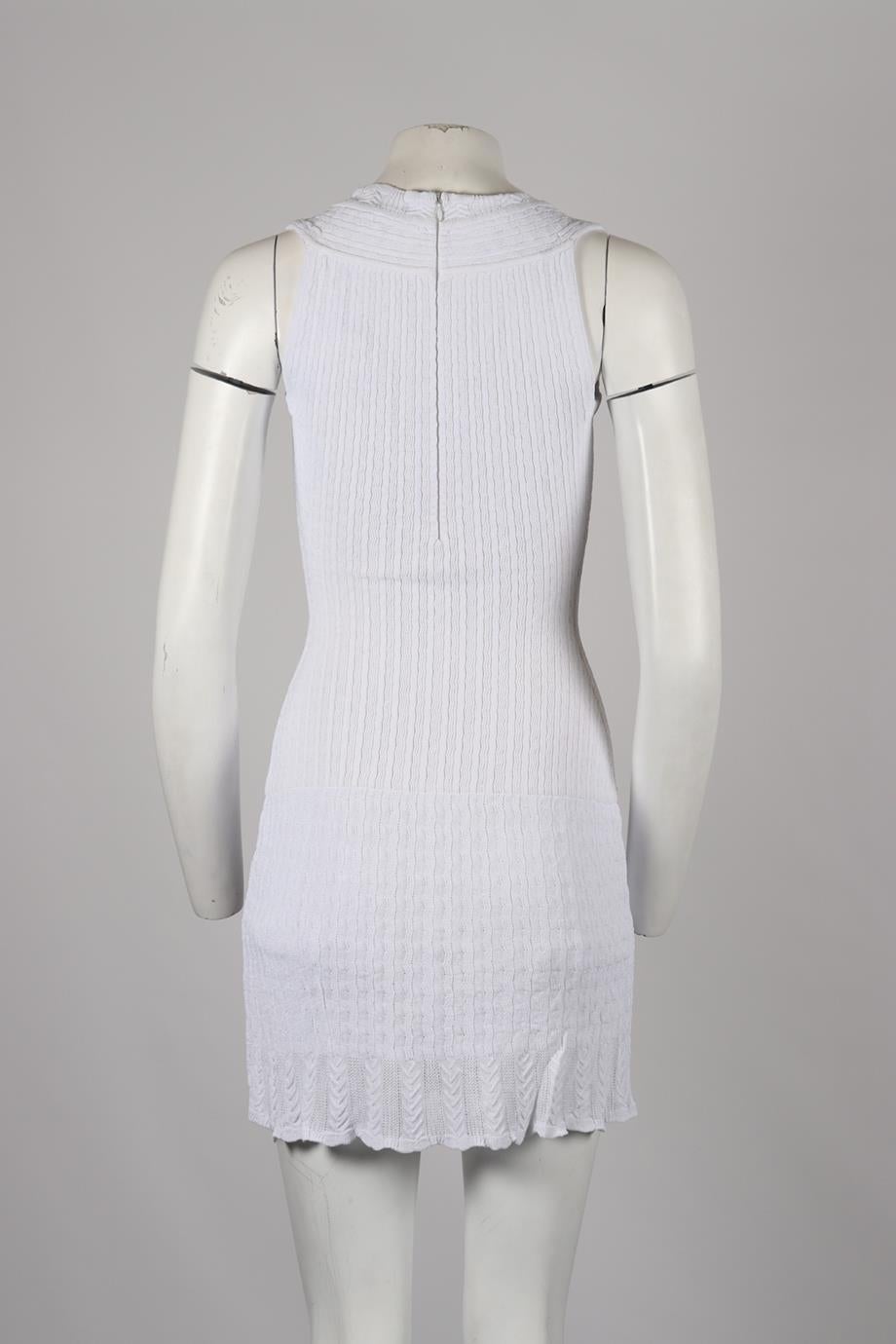 Women's Azzedine Alaïa Vintage Stretch Knit Mini Dress Xsmall