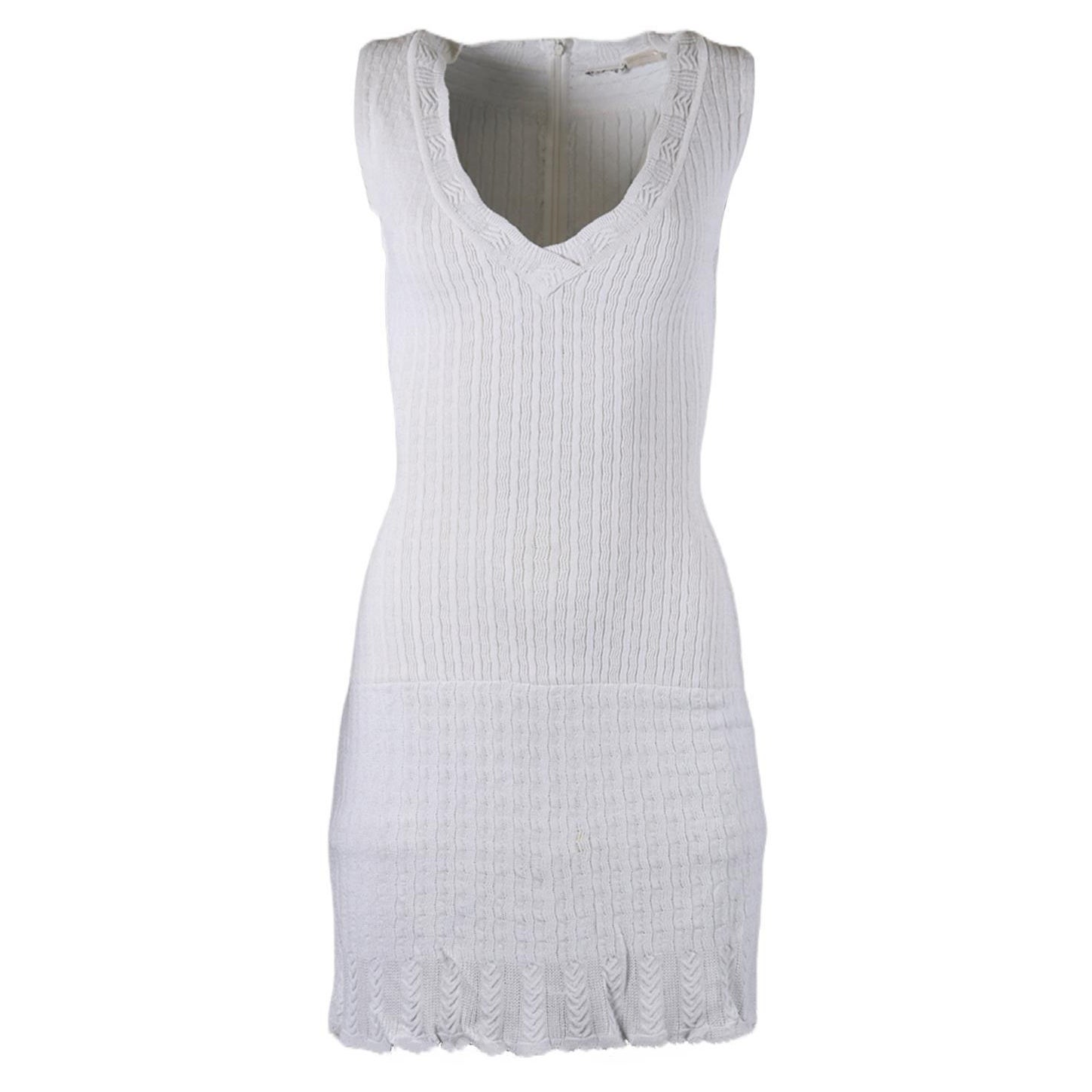 Azzedine Alaïa Vintage Stretch Knit Mini Dress Xsmall