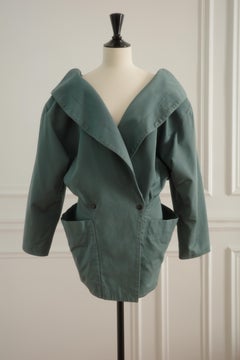 Azzedine Alaïa - Vintage Teal Jacket Spring/Summer 1984