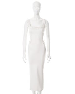 Abito bodycon bianco Azzedine Alaia, ss 1993